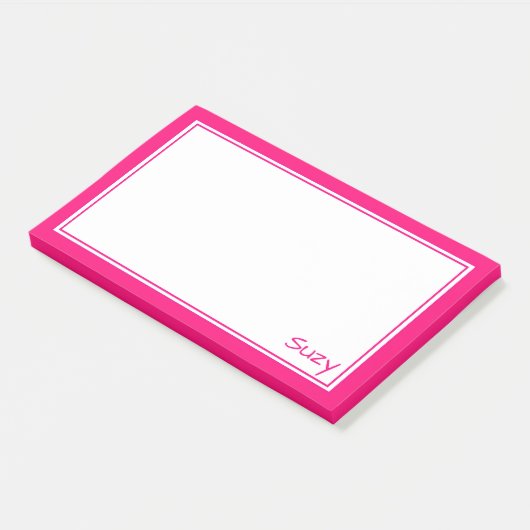 明るいピンクのポストIt Note For Suzy Or You ポストイット (アングル)