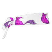 明るいピンクのマーメイドテールヘッドバンド タイヘッドバンド (回転270)