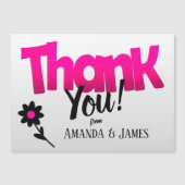 明るいピンクのロゴ（クリパートフラワー付き） -ありがとう (正面)