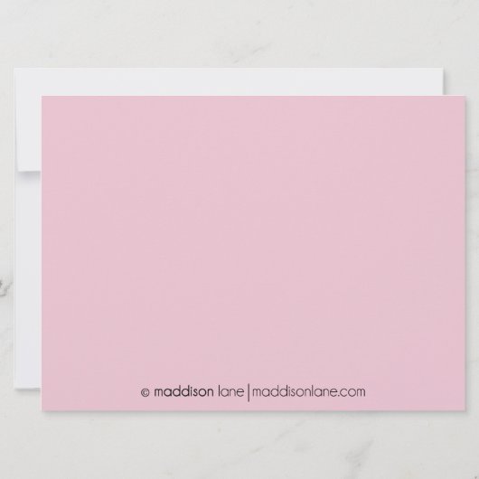 明るいピンクの全くレトロのボーリングの誕生会 招待状 (裏面)