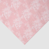 明るいピンクの小さい花のプリントのティッシュペーパー 薄葉紙 (詳細)