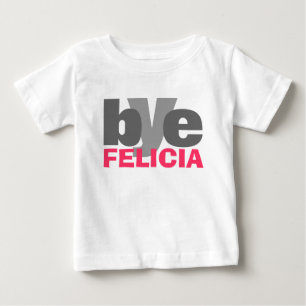 明るいピンクの従属的なフェリシア ベビーTシャツ
