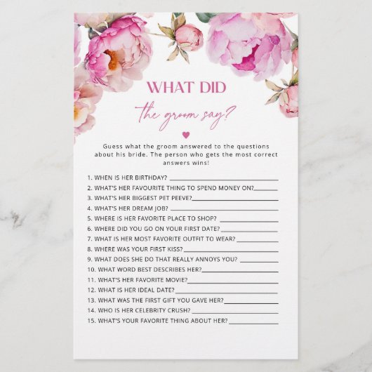 明るいピンクの明るい赤紫色新郎は何とゲームを言った (正面)