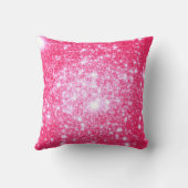 明るいピンクの星枕 クッション (裏面)