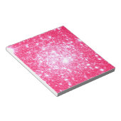 明るいピンクの星 ノートパッド (アングル)