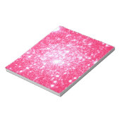 明るいピンクの星 ノートパッド (回転)