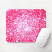 明るいピンクの星 マウスパッド (マウス)
