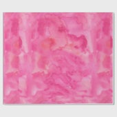 明るいピンクの水彩画 ラッピングペーパー (フラット)