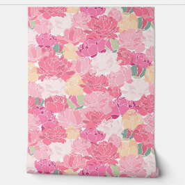 明るいピンクの牡丹 壁紙