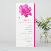 明るいピンクの結婚牡丹 プログラム (スタンド正面)