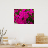 明るいピンクの花の写真 ポスター (キッチン)