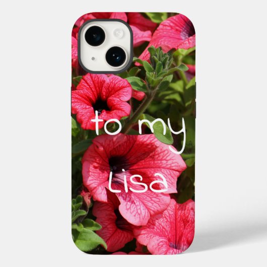 明るいピンクの花 Case-Mate iPhoneケース (裏面)