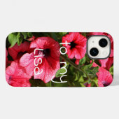 明るいピンクの花 Case-Mate iPhoneケース (裏面 (横))