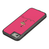 明るいピンクの金ゴールドフラミンゴケース Case-Mate iPhoneケース (ボトム)