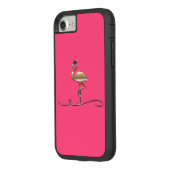 明るいピンクの金ゴールドフラミンゴケース Case-Mate iPhoneケース (裏面/左)