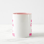 明るいピンクは平静を保ち、プリンセスのマグです ツートーンマグカップ (中央)