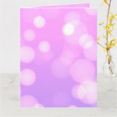 明るいピンクカスタム色の《写真》ぼけ味を作成 カード (黄色い花)