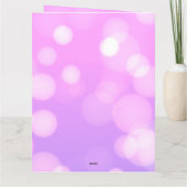 明るいピンクカスタム色の《写真》ぼけ味を作成 カード (裏面)