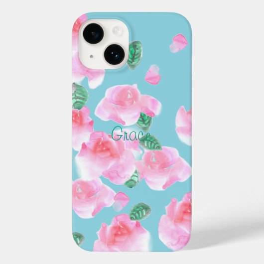 明るいピンクローズiPhoneケース Case-Mate iPhoneケース (裏面)
