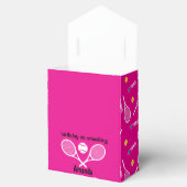 明るいピンク私はテニスが大好き フェイバーボックス (オープン)