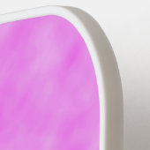 明るいピンク紫色の曇りパターンデザイン ピックルボールラケット (左詳細)