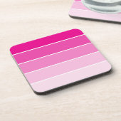 明るいピンク絵を描のサンプル コースター (左側)