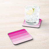 明るいピンク絵を描のサンプル コースター (右側)