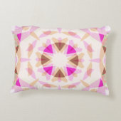 明るいピンク色の茶色の星ドーパミンデコル折衷薬 アクセントクッション (裏面)