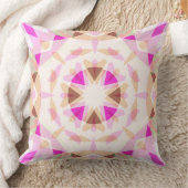 明るいピンク色の茶色の星ドーパミンデコル折衷薬 クッション (ブランケット)