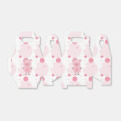 明るいピンク色の豚の漫画 フェイバーボックス (折り畳みなし)