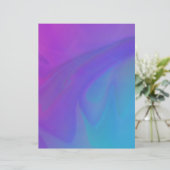 明るいピンク、紫と青の抽象デザイン紙 (スタンド正面)