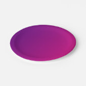 明るいピンク+紫グラデーションカラー紙プレート ペーパープレート (アングル)