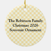 明るいピーナッツバターとゼリーの漫画の友人 セラミックオーナメント (裏面)