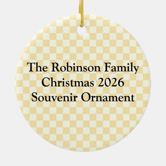 明るいピーナッツバターとゼリーの漫画の友人 セラミックオーナメント (裏面)