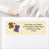 明るいピーナッツバターとゼリーの漫画の友人 ラベル (インサイチュ)