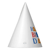 明るいファンキーハッピーバースデー帽子 パーティーハット (左)