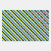 明るいファンキーレトロクリスマス ラッピングペーパーシート (正面2)