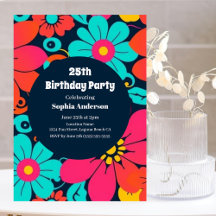 明るいファンキー花 – レトロ – ドーパミンスタイル