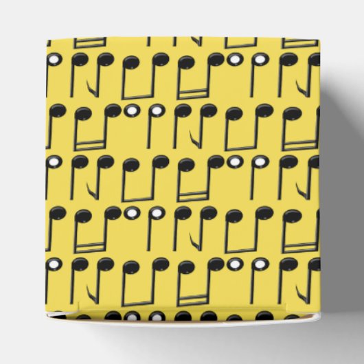 明るいファンキー音符のパターン優先ボックス フェイバーボックス (上部)