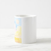 明るいフィールドとシェイプの空 コーヒーマグカップ (中央)