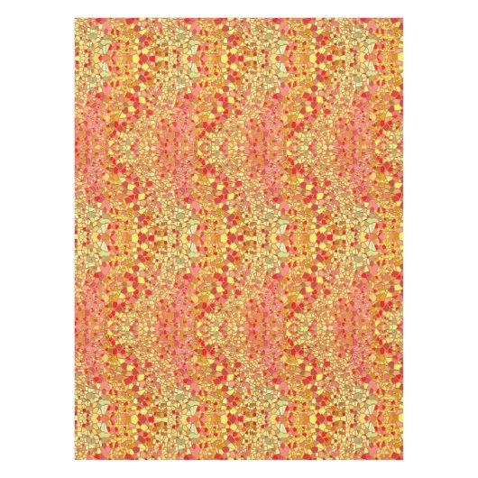 明るいフェスタ色の輪番名簿 テーブルクロス (正面)