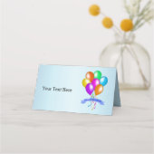 明るいフェスティバルハッピーバースデーバルーンストリーマー プレイスカード (裏面)