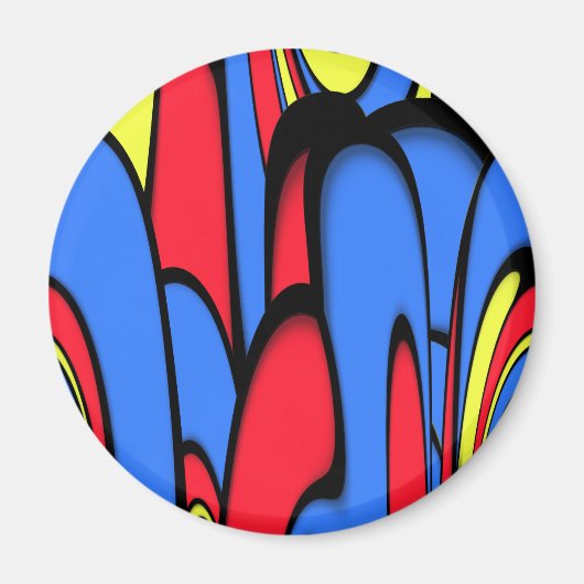 明るいフェスティバル色 マグネット (正面)