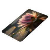 明るいフォトマグネットにピンクロータス マグネット (左側)