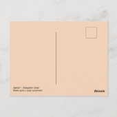 明るいフクロウのポストクロッシング葉書 ポストカード (裏面)