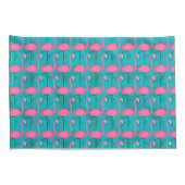 明るいフラミンゴパターン 枕カバー (裏面-右)