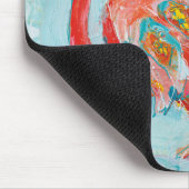 明るいフラミンゴ マウスパッド (コーナー)