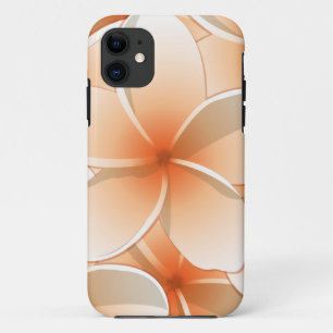 明るいフランジパニ/プルメリアの花 iPhone 11 ケース