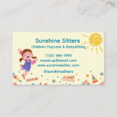 明るいフレンドリーパステルよくはしゃぐ陽気カラフルな 名刺 (裏面)