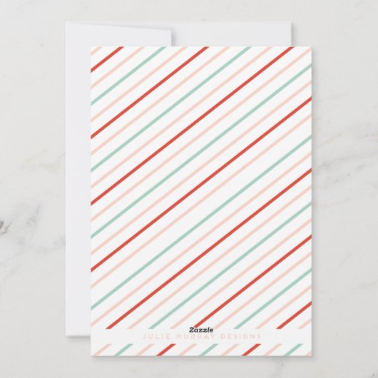 明るいフレームホリデーフォトカード シーズンカード (裏面)